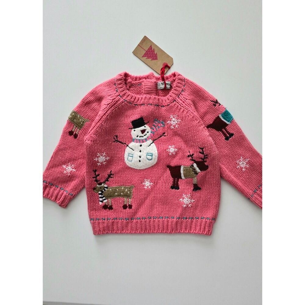 NWT Next Christmas Sweater, Sz 12/18 Month